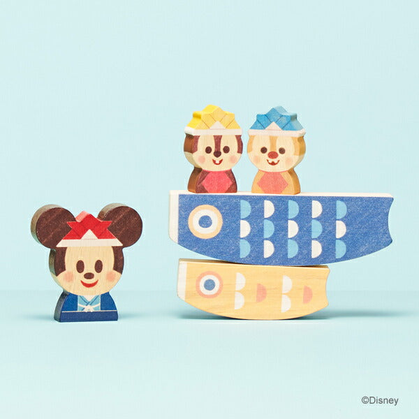 【最新作 数量限定 即納 Disney｜KIDEA】ディズニー キディア こいのぼり 木製 おもちゃ 積み木 ブロックかわいい プレゼント ギフト ミッキー ミニ