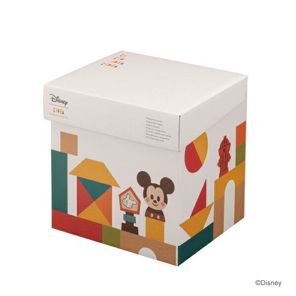 【Disney｜KIDEA】ディズニー キディア キデア BLOCK ミッキー＆フレンズ 木製 おもちゃ 積み木 ブロックかわいい プレゼント ギフト