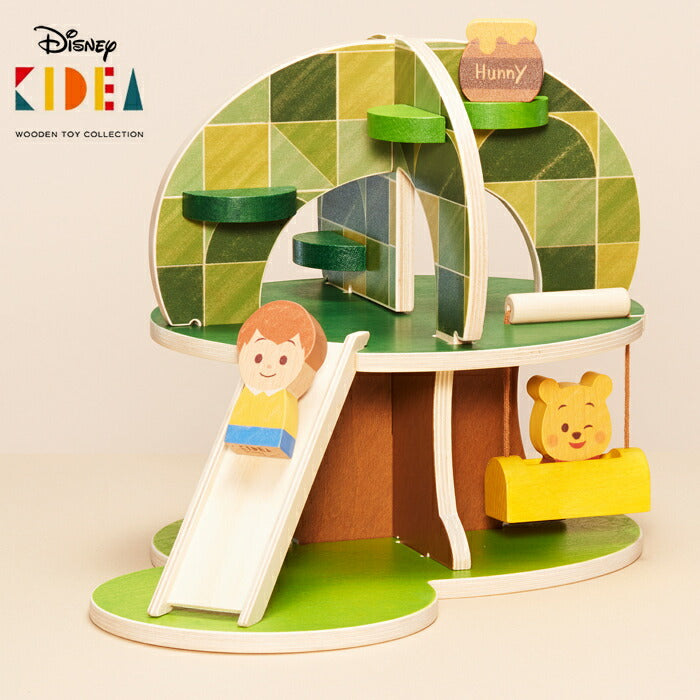 【Disney｜KIDEA HOUSE】ディズニー キディア ハウス くまのプーさんとなかまたち 木製 知育玩具 おもちゃ 積み木 つみき ブロック 誕生日 プレゼント ギフト キデア