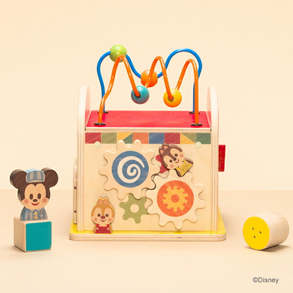 【Disney｜KIDEA】ディズニー キディア  BUSY BOX ビジーボックス 木製 知育玩具 おもちゃ 積み木 つみき ブロック 誕生日 お祝い 入園祝い プレゼント ギフト キデア