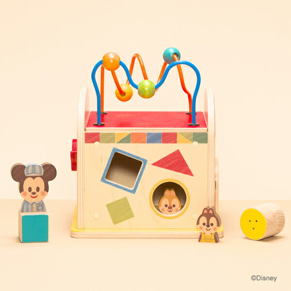 【Disney｜KIDEA】ディズニー キディア  BUSY BOX ビジーボックス 木製 知育玩具 おもちゃ 積み木 つみき ブロック 誕生日 お祝い 入園祝い プレゼント ギフト キデア