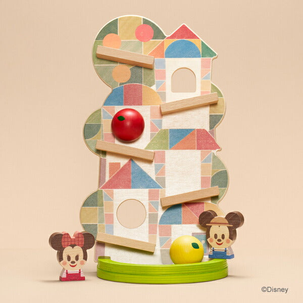 【Disney｜KIDEA】ディズニー キディア SLOPE スロープ ミッキー＆フレンズ 木製 知育玩具 おもちゃ 積み木 つみき ブロック 誕生日 お祝い 入園祝い プレゼント ギフト