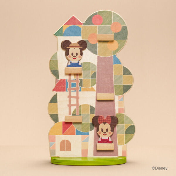【Disney｜KIDEA】ディズニー キディア SLOPE スロープ ミッキー＆フレンズ 木製 知育玩具 おもちゃ 積み木 つみき ブロック 誕生日 お祝い 入園祝い プレゼント ギフト
