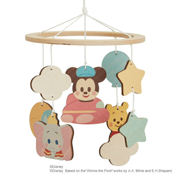 【Disney｜KIDEA】KIDEA BABY/オルゴールメリー 木製 おもちゃ 積み木 ブロックかわいい プレゼント ギフト